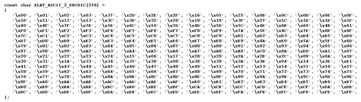 xlat_ascii_2_ebcdic